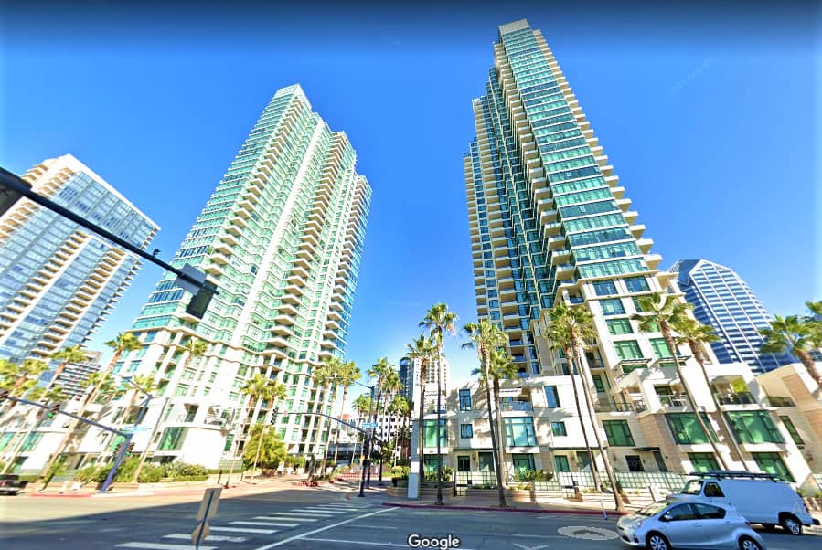 The Grande apartments Columbia District San Diego